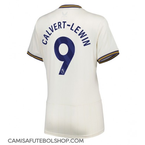 Camisa de time de futebol Everton Dominic Calvert-Lewin #9 Replicas 3º Equipamento Feminina 2024-25 Manga Curta